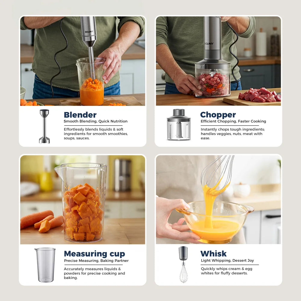 MiniBlendX 4-in-1 Hand Blender Set